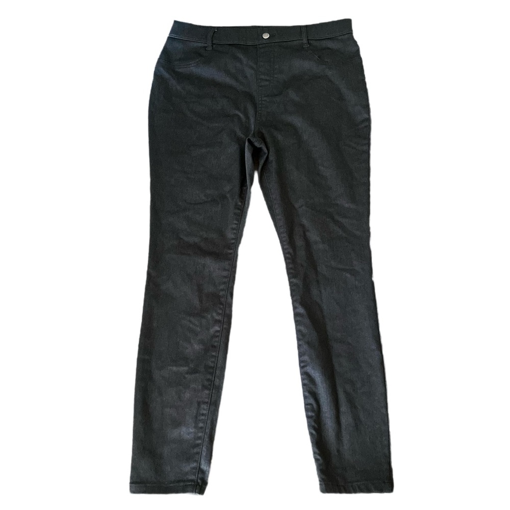 Time and Tru Women’s High Rise Jeggings Charcoal Grey Heather Size L (12–14)